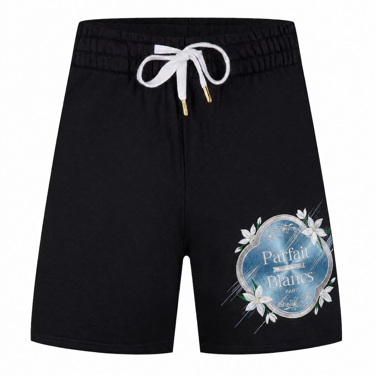 Sprout emblem cotton shorts