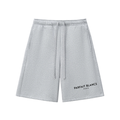 Oversized flower gray shorts