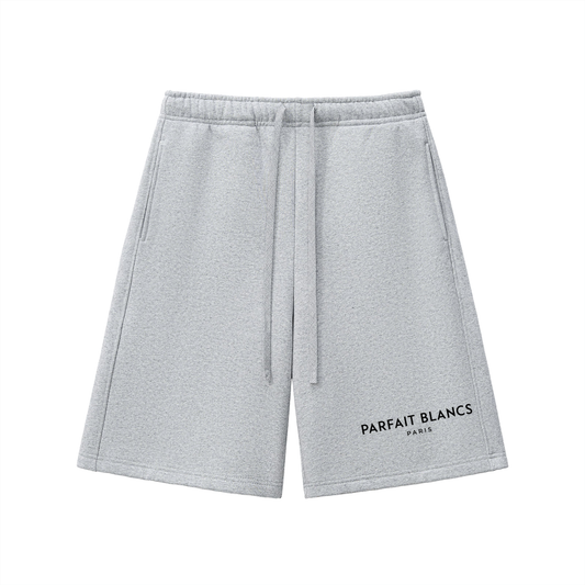 Oversized flower gray shorts