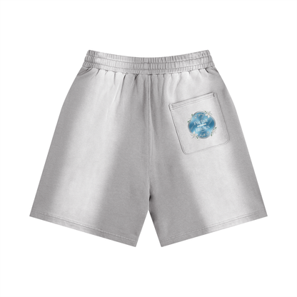 Sun Fade Distressed Shorts